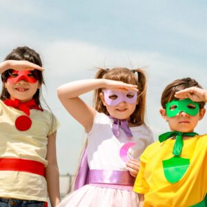 Foto stock bimbi carnevale